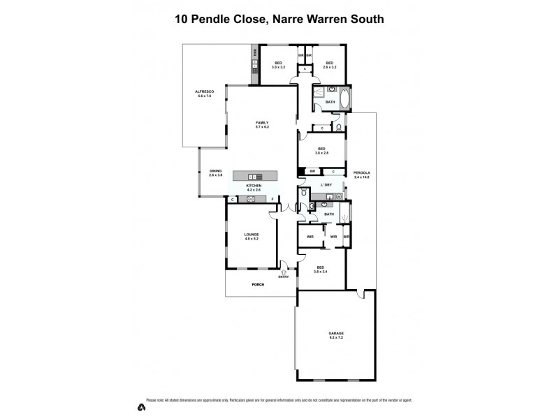 10 Pendle Close, Narre Warren South VIC 3805 Floorplan