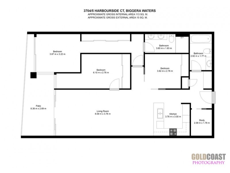 3704 / 5 HARBOURSIDE COURT, Biggera Waters QLD 4216