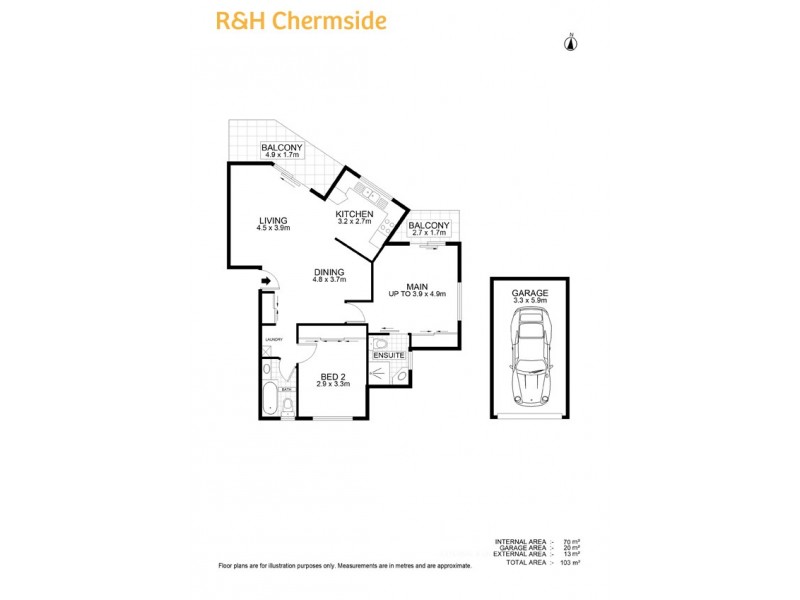 2/15 Norman Dve, Chermside QLD 4032 Floorplan