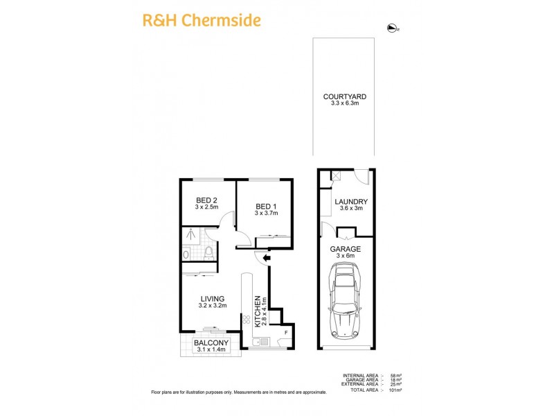 3/7 Pilba Street, Chermside QLD 4032 Floorplan