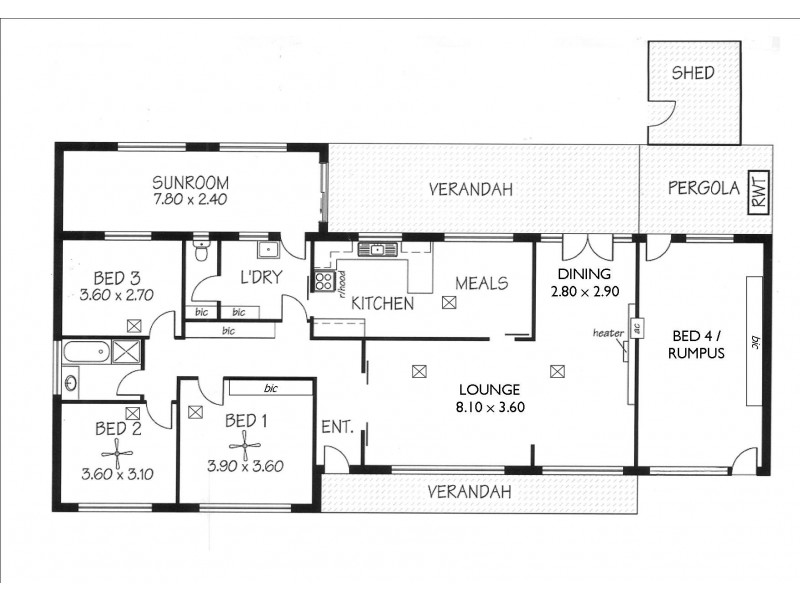 19 Duncan Avenue, Park Holme SA 5043 Floorplan