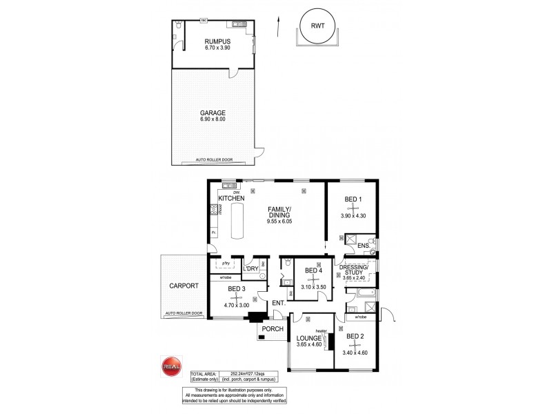 12 Pethick Terrace, Marion SA 5043 Floorplan
