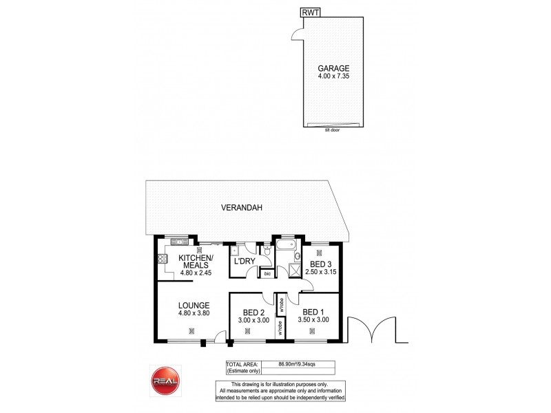 8 Lynly Court, Morphett Vale SA 5162 Floorplan