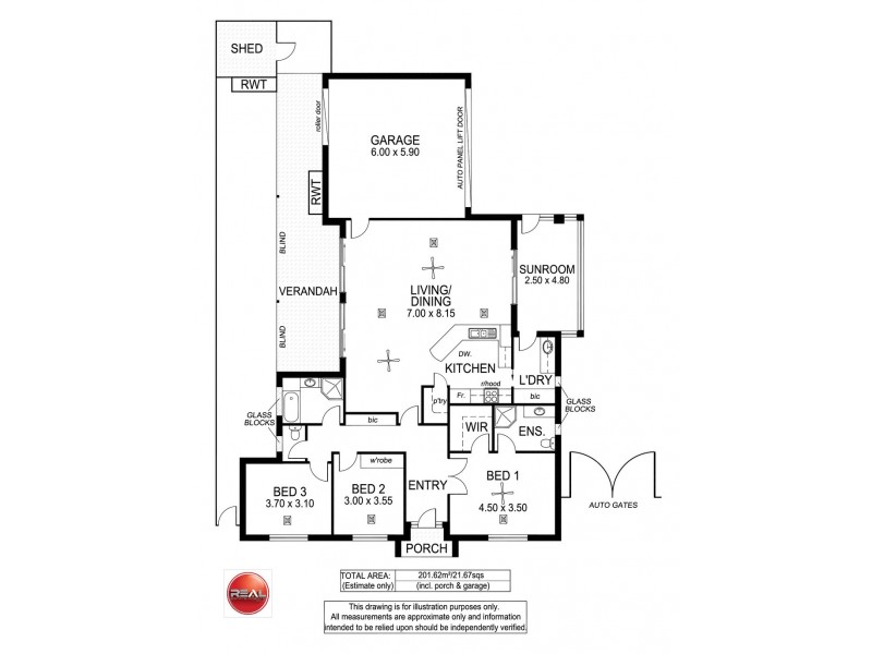 44 Wallala Avenue, Park Holme SA 5043 Floorplan