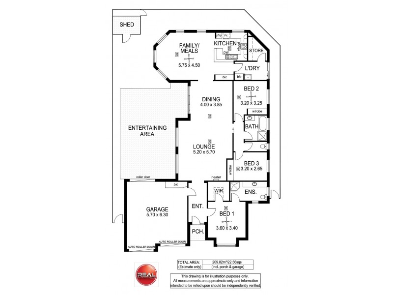 1 Benacre Close, Happy Valley SA 5159 Floorplan