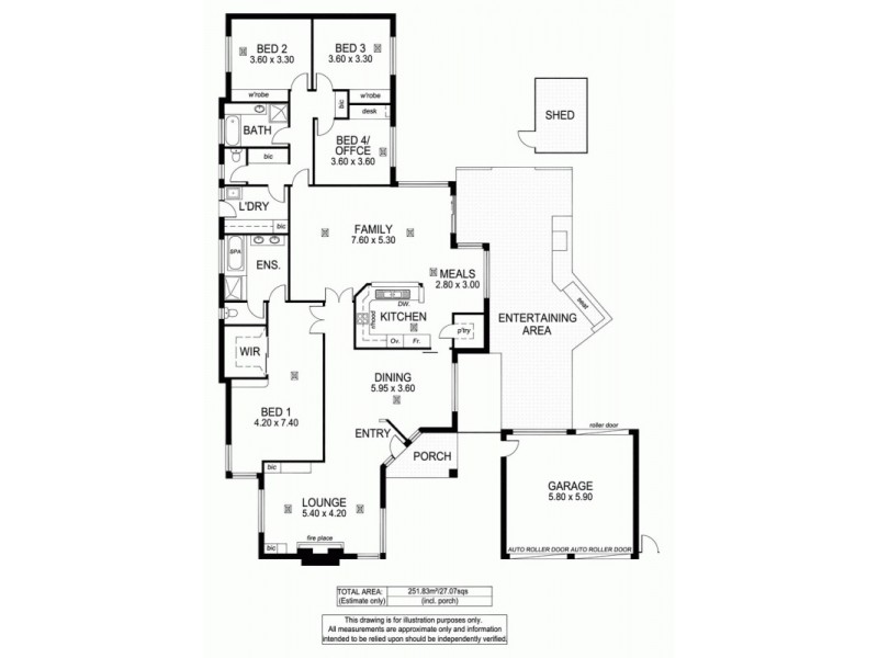 11 Palmyra Court, Flagstaff Hill SA 5159 Floorplan