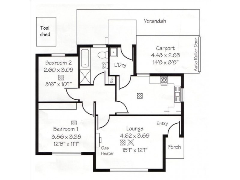 Unit 6, 8 Edison Street, Glenelg North SA 5045 Floorplan