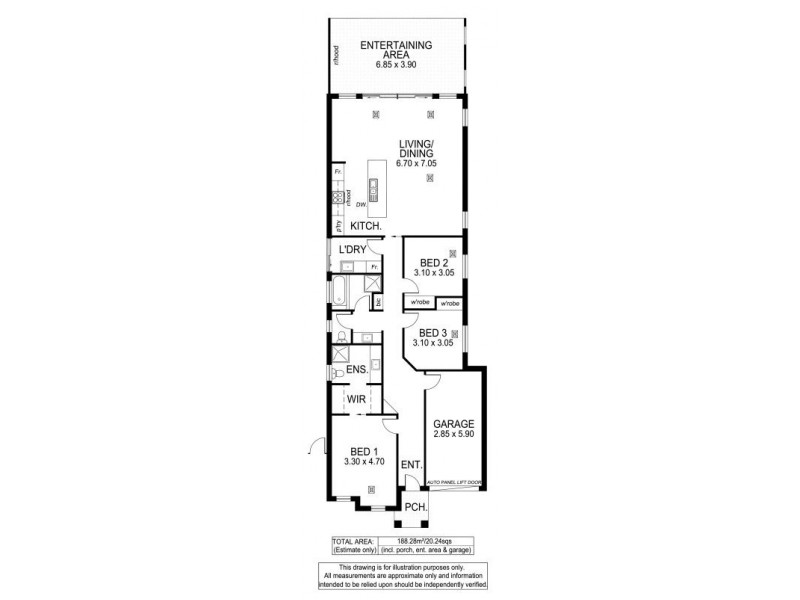 2 Davidson Avenue, Park Holme SA 5043 Floorplan