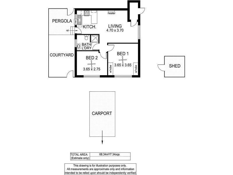 Unit 1, 2 Ravine Street, Marino SA 5049 Floorplan