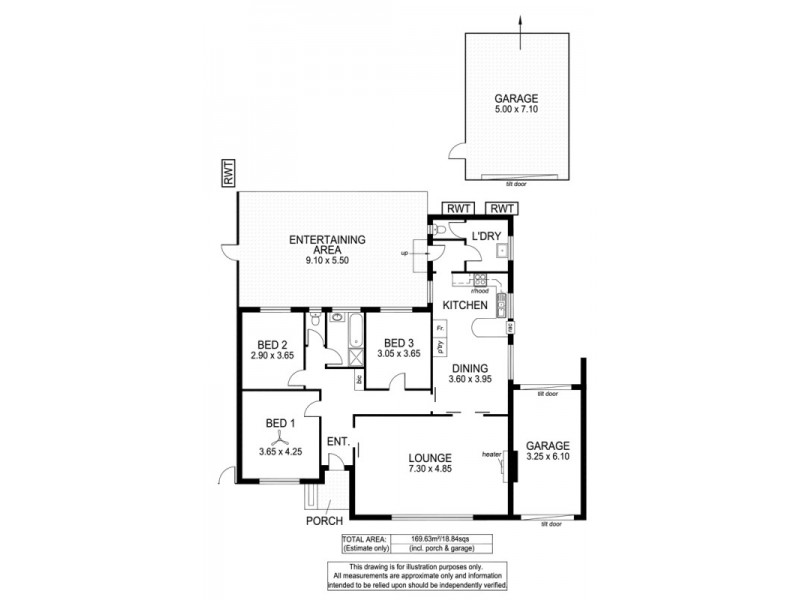 73 Condada Ave, Park Holme SA 5043 Floorplan