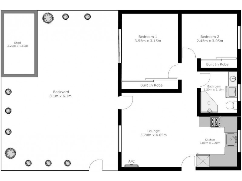 1/39 Stonehouse Avenue (unit is on Curzon St), Camden Park SA 5038 Floorplan