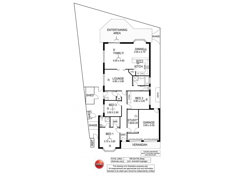 5a Davidson Avenue, Park Holme SA 5043 Floorplan