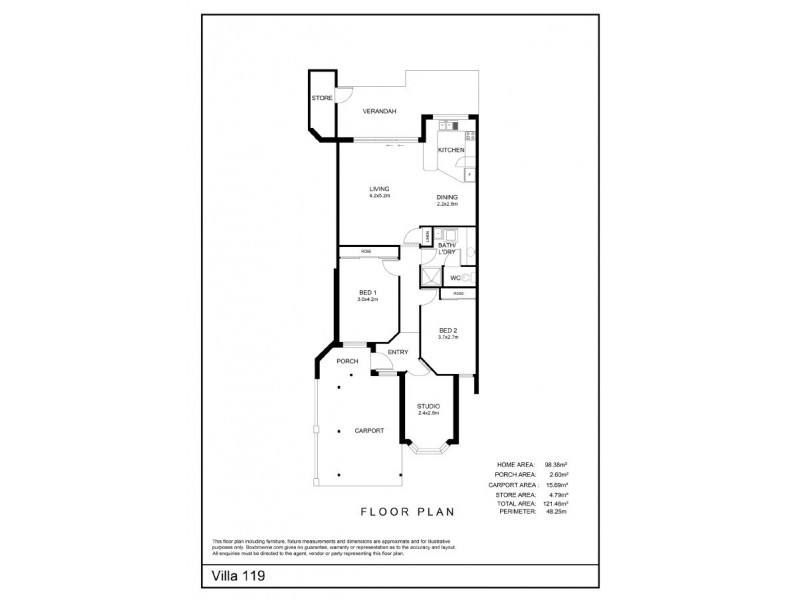 Villa 119 17-21 Hefron Street, Rockingham WA 6168 Floorplan