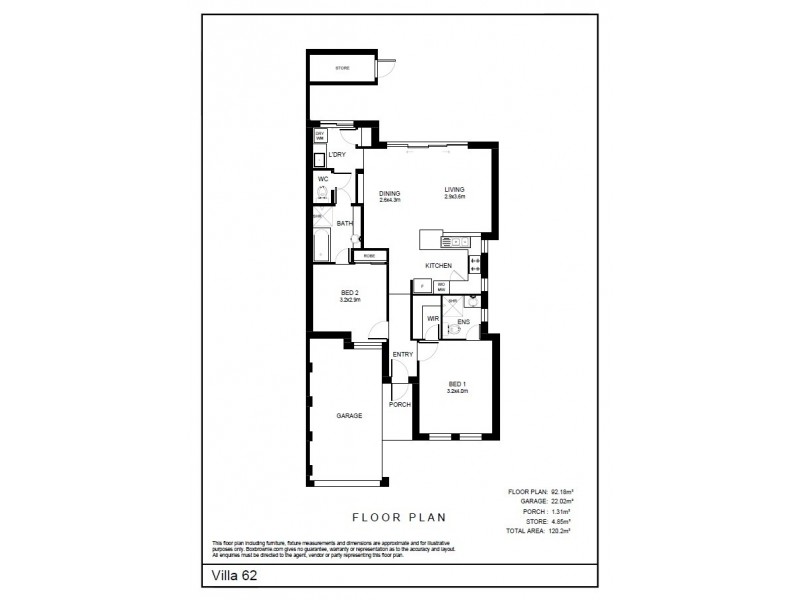 Villa 62 / 50 Woodlake Retreat, Kingsley WA 6026 Floorplan
