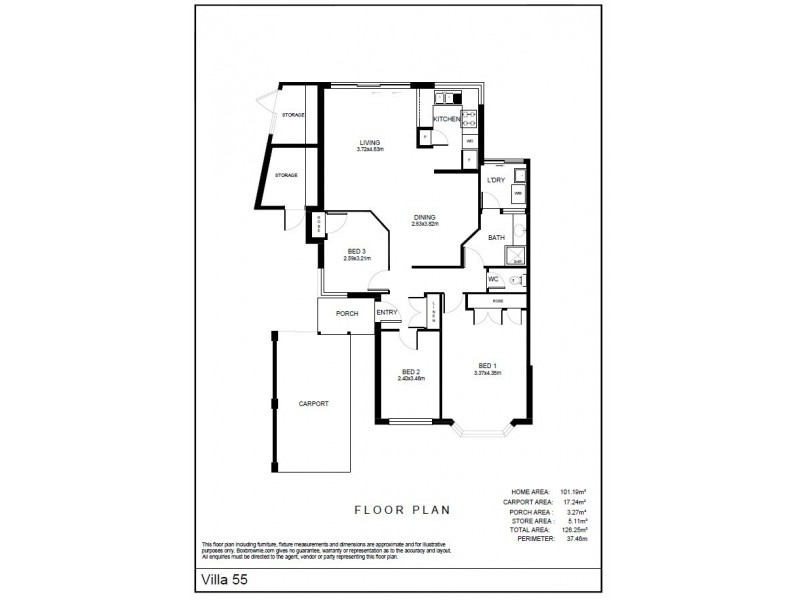Villa 55 17-21 Hefron Street, Rockingham WA 6168 Floorplan