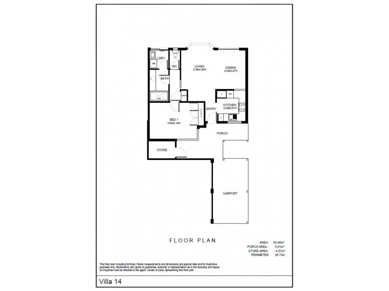Villa 14 17-21 Hefron Street, Rockingham WA 6168 Floorplan