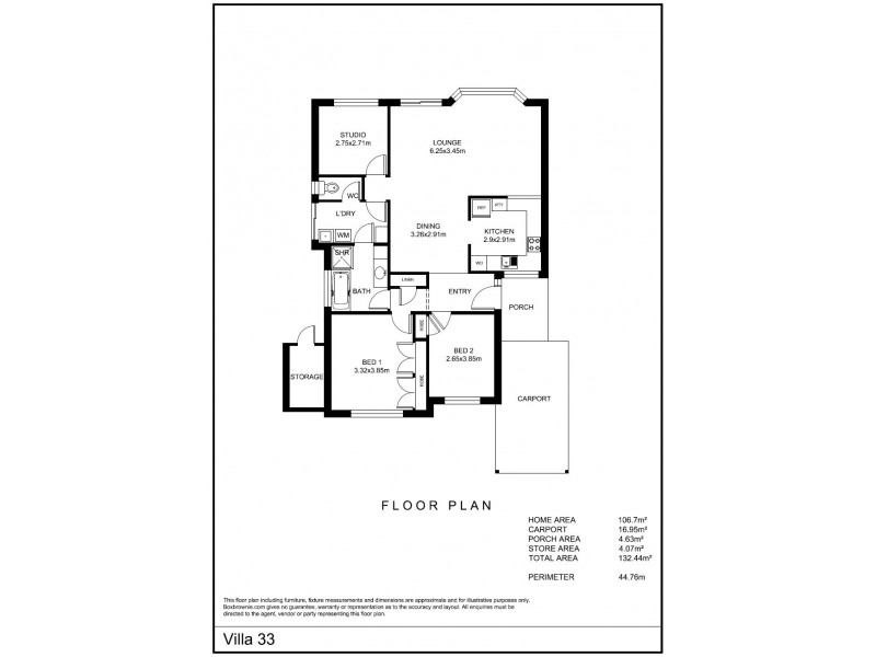 Villa 33 17-21 Hefron Street, Rockingham WA 6168 Floorplan