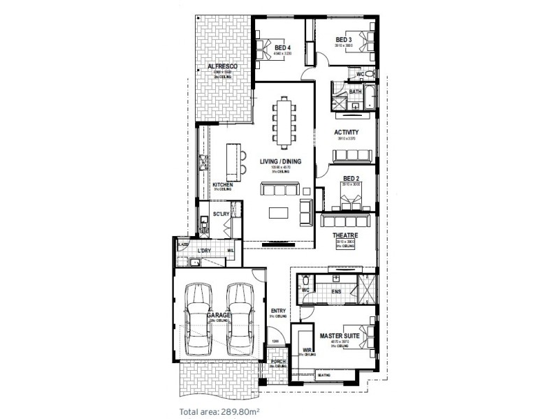 7 Tamblyn Place, Wellard WA 6170 Floorplan