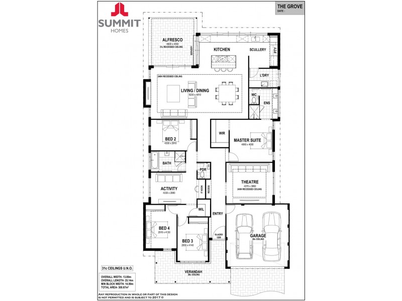 3 Gooljak Rise, Lakelands WA 6180 Floorplan