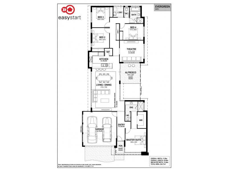 6 Gooljak Rise, Lakelands WA 6180 Floorplan