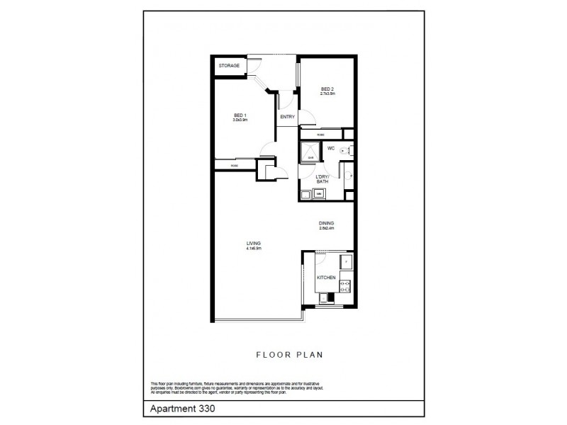 Apartment 330 17-21 Hefron Street, Rockingham WA 6168 Floorplan