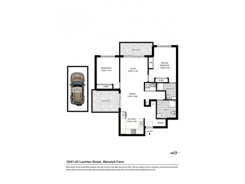 18/41-43 Lachlan Street, Warwick Farm NSW 2170 Floorplan