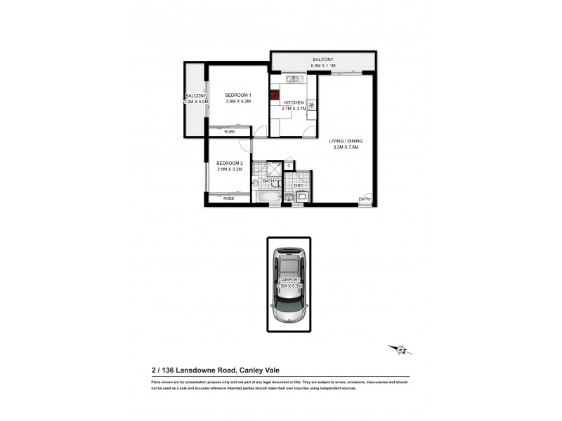 2/136 Lansdowne Road, Canley Vale NSW 2166 Floorplan