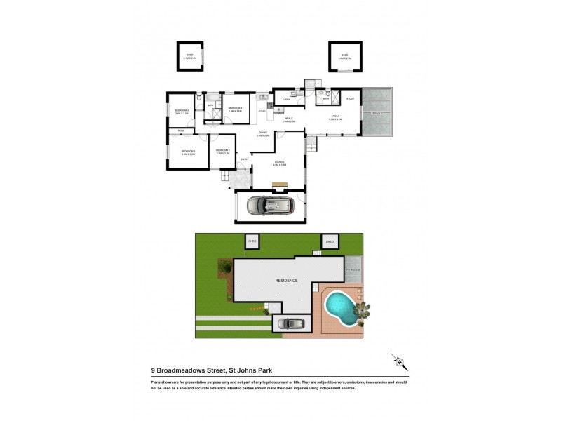 9 Broadmeadow Street, St Johns Park NSW 2176 Floorplan