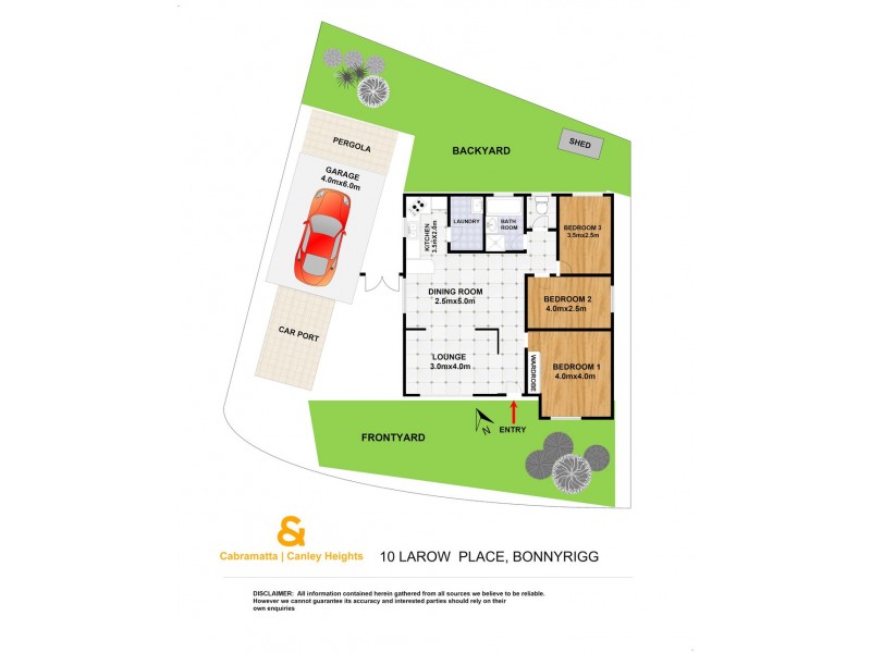 10 LAROW PLACE, Bonnyrigg NSW 2177 Floorplan