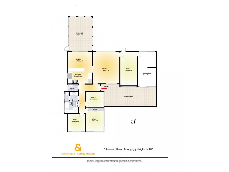 5 HANDEL STREET, Bonnyrigg Heights NSW 2177 Floorplan
