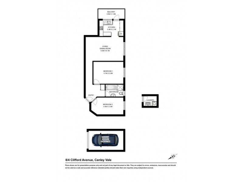 8/4 CLIFFORD AVENUE, Canley Vale NSW 2166 Floorplan