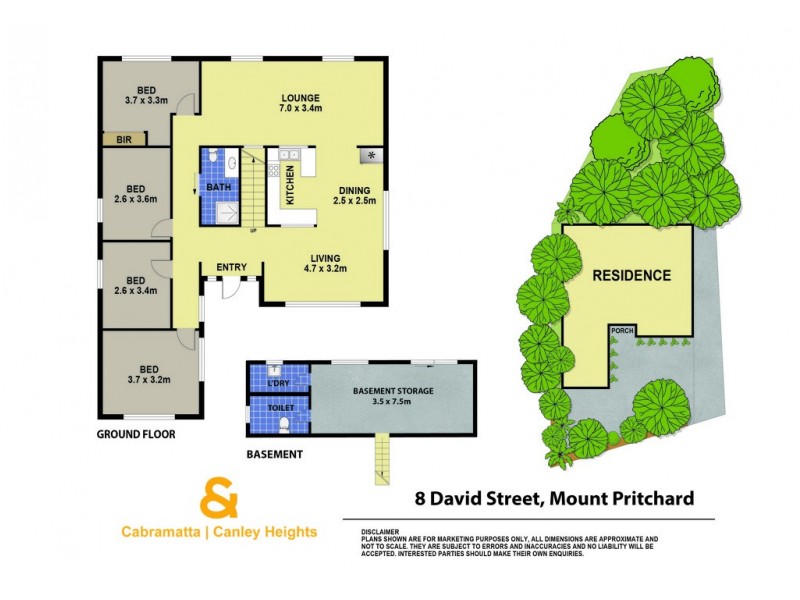 8 DAVID STREET, Mount Pritchard NSW 2170 Floorplan