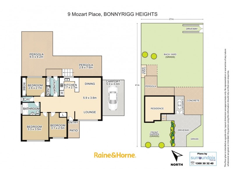 9 Mozart Pl, Bonnyrigg Heights NSW 2177 Floorplan