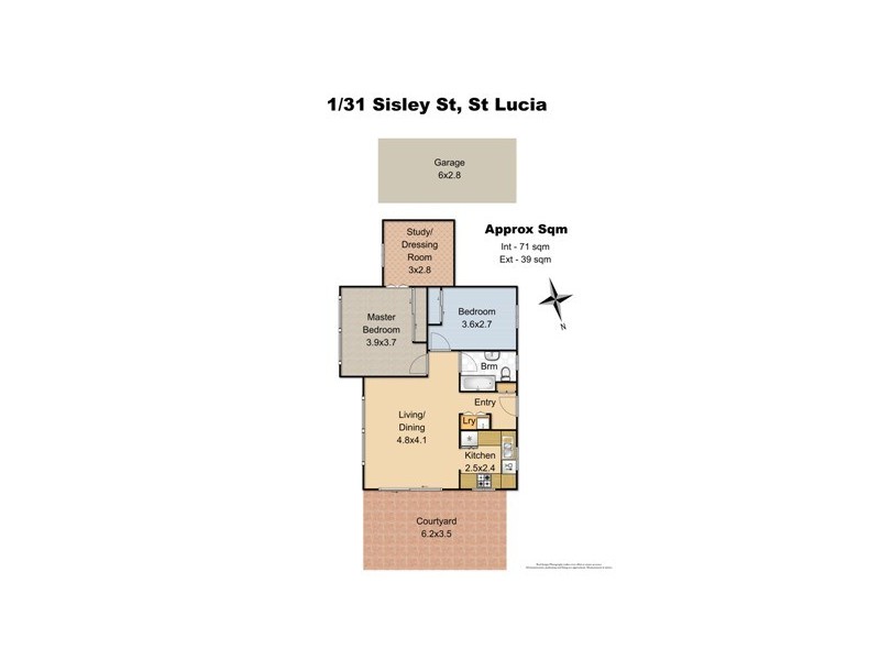 1/31 Sisley Street, St Lucia QLD 4067 Floorplan