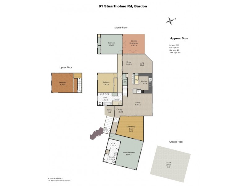 91 Stuartholme Road, Bardon QLD 4065 Floorplan