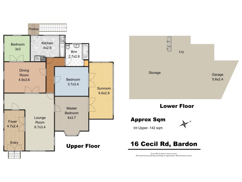 16 Cecil Road, Bardon QLD 4065 Floorplan