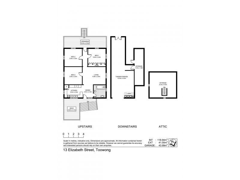 13 Elizabeth Street, Toowong QLD 4066 Floorplan
