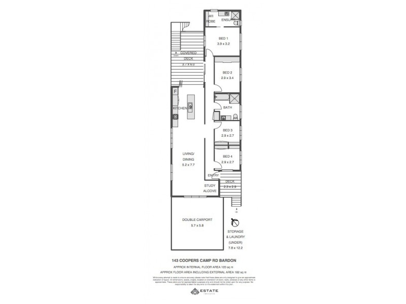 143 Coopers Camp Road, Bardon QLD 4065 Floorplan