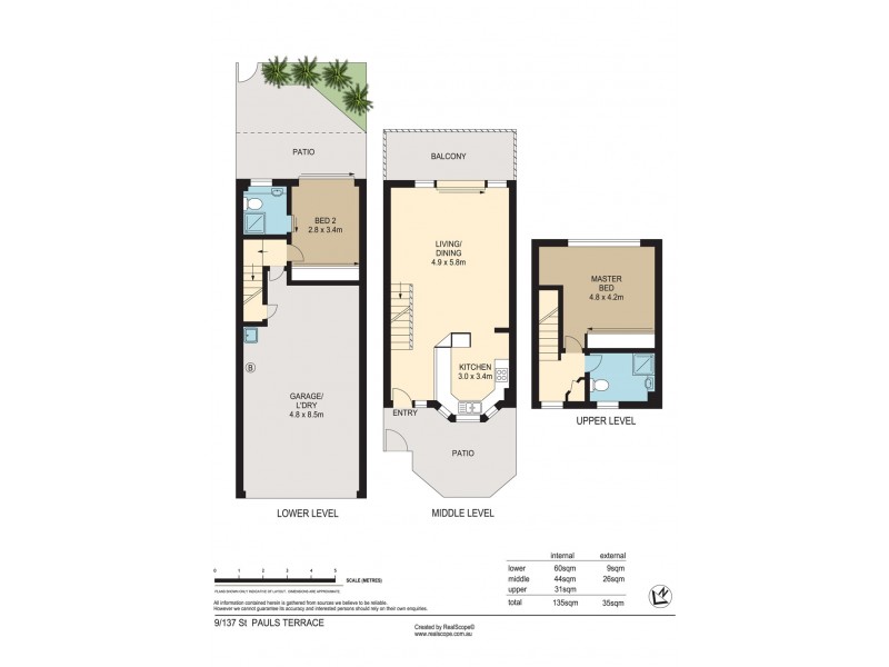 9/137 St Pauls Terrace, Spring Hill QLD 4000 Floorplan