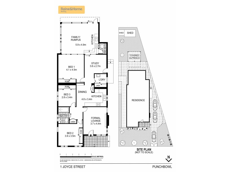 1 Joyce Street, Punchbowl NSW 2196 Floorplan