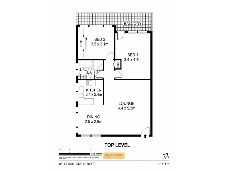 8/9 Gladstone Street, Bexley NSW 2207 Floorplan