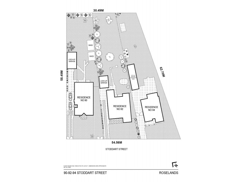 90, 92 and 94 Stoddart Street, Roselands NSW 2196 Floorplan