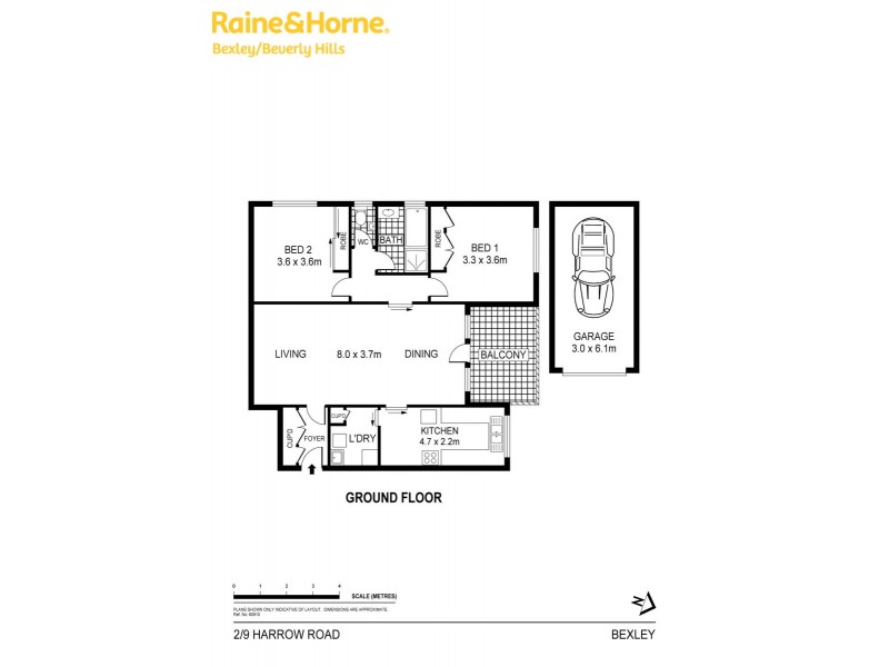 2/9 Harrow Road, Bexley NSW 2207 Floorplan