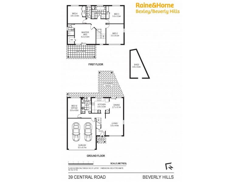 39 Central Road, Beverly Hills NSW 2209 Floorplan