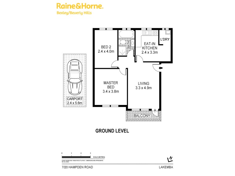 7/20 Hampden Road, Lakemba NSW 2195 Floorplan