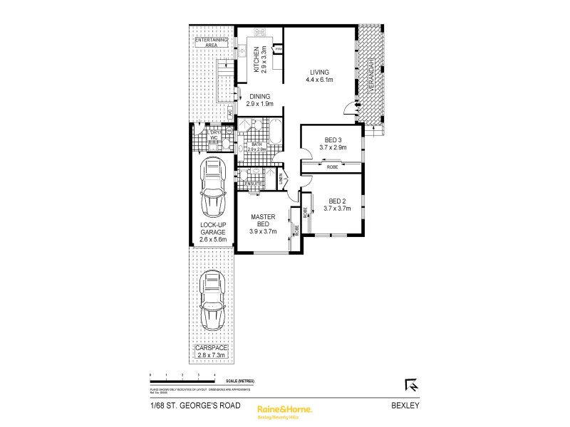 1/68-70 St Georges Road, Bexley NSW 2207 Floorplan