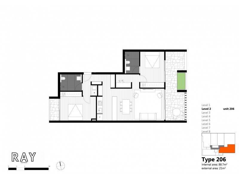 206/135-141 Penshurst Road, Narwee NSW 2209 Floorplan