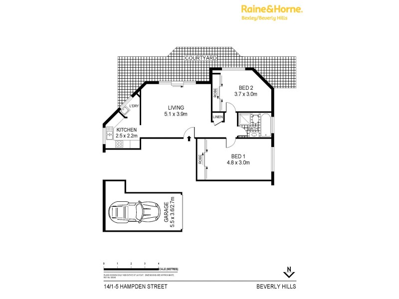 14/1-5 Hampden Street, Beverly Hills NSW 2209 Floorplan