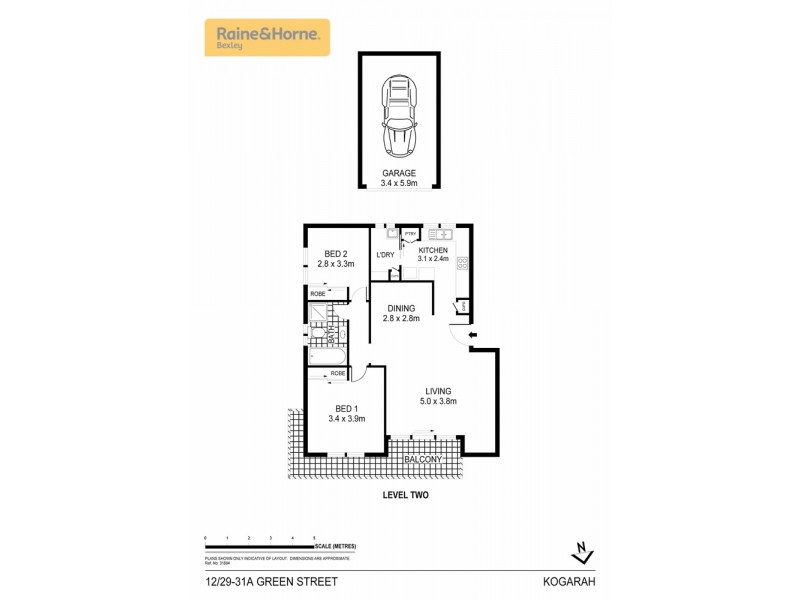 12/29-31A Green Street, Kogarah NSW 2217 Floorplan