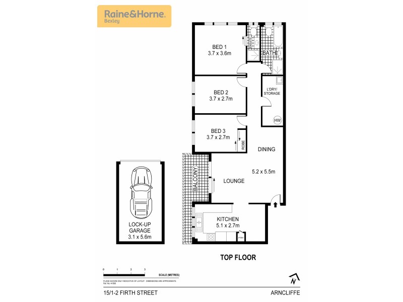 15/1 Firth Street, Arncliffe NSW 2205 Floorplan